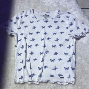 Hollister Lettuce trim baby tee